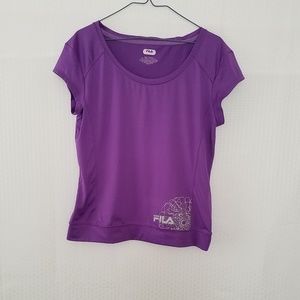 FILA Sport Purple Athletic Top, Size Large
